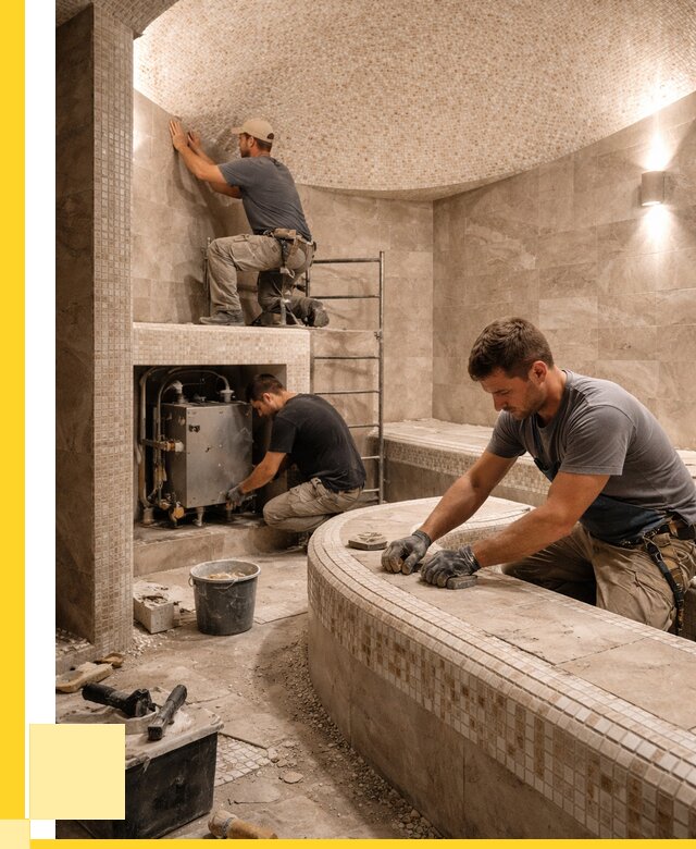 Монтаж хамамов под ключ в Березниках от 257475 р. ЭриданБрз