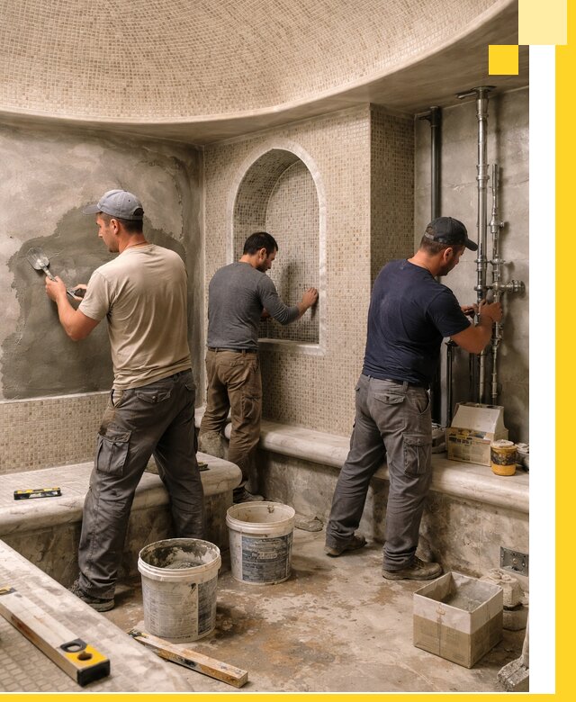 Профессиональный монтаж хамамов под ключ в Березниках с гарантией