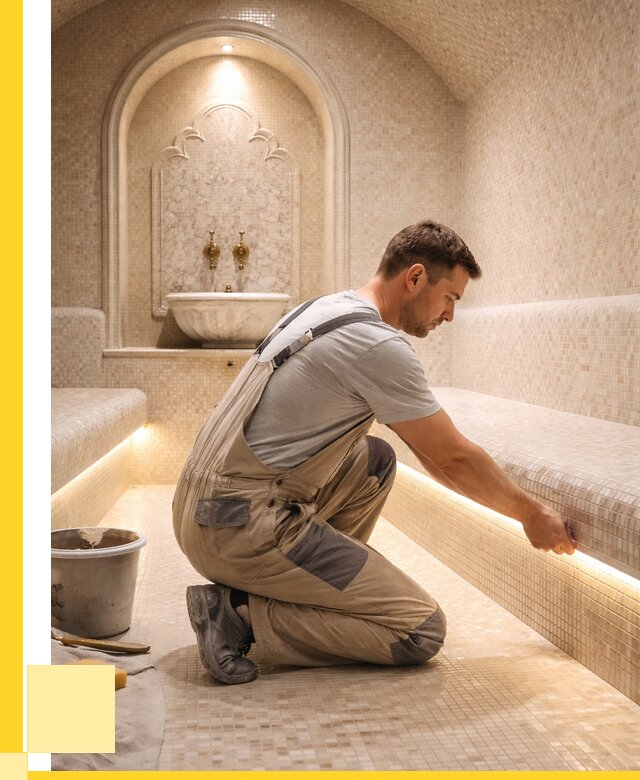 Отделка хамамов под ключ в Березниках от 5664 р. | ЭриданБрз