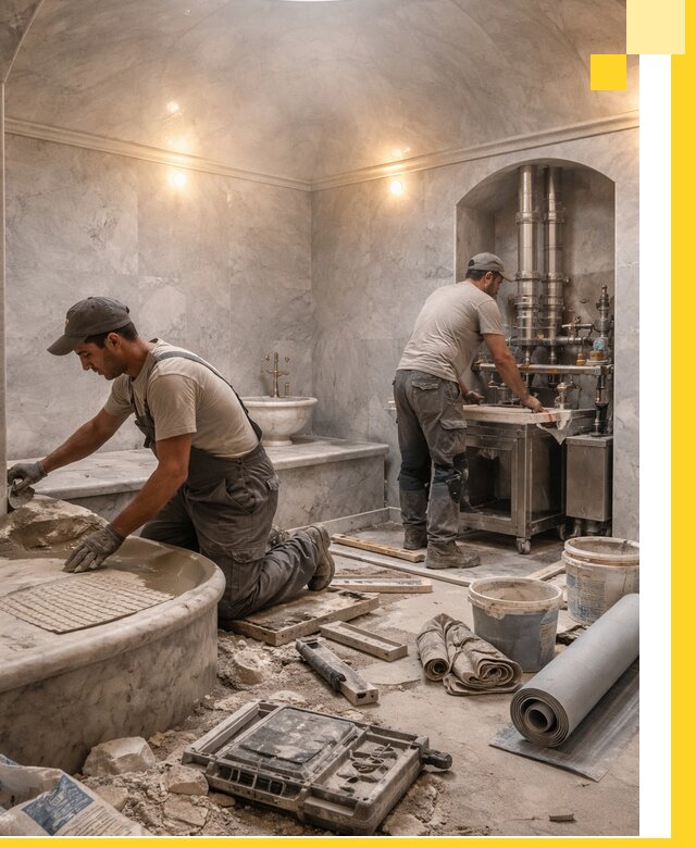 Строительство турецких бань хаммам под ключ в Березниках