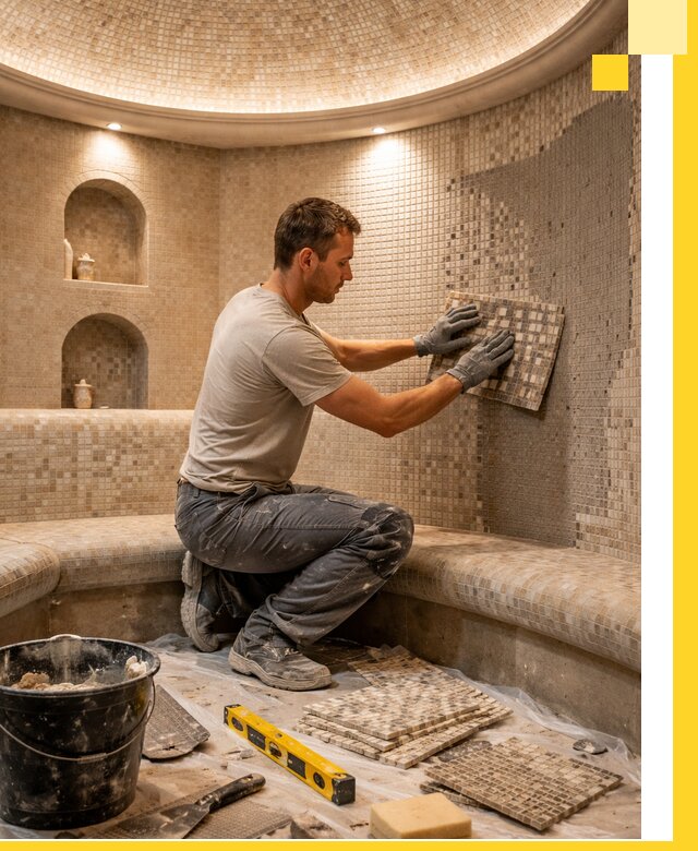 Устройство и монтаж домашнего хамама под ключ в Березниках