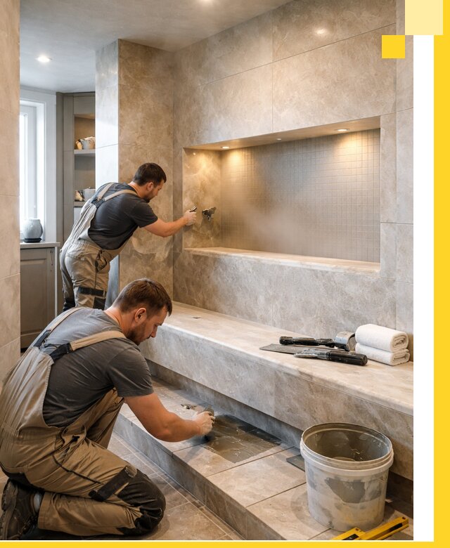 Профессиональное строительство хамама в квартире в Березниках