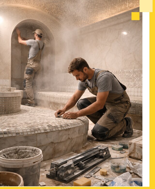 Профессиональный дизайн хамама и SPA под ключ в Березниках