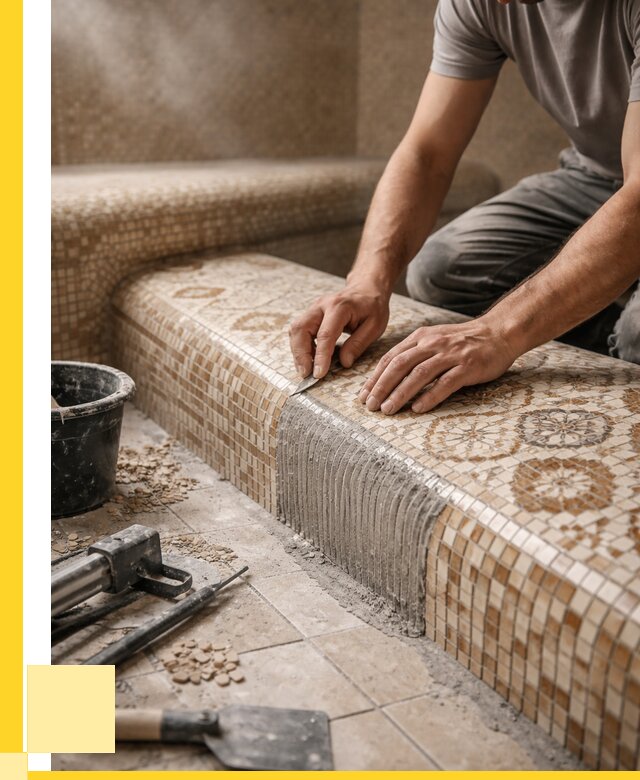 Плитка для хамама под ключ в Березниках от 3605 р. | ЭриданБрз