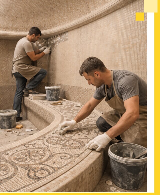 Плитка для хамама в Березниках, укладка, подбор и поставка